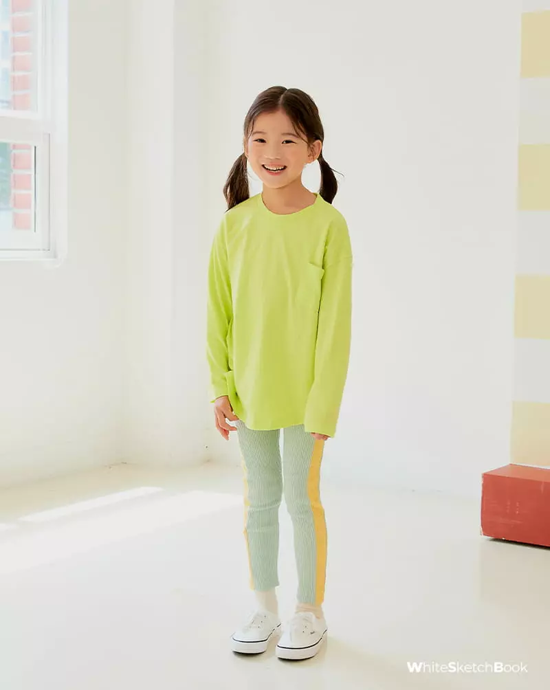 Whitesketchbook - Korean Children Fashion - #Kfashion4kids - Side Color Leggings - 9