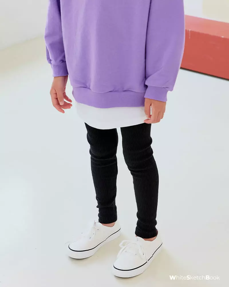 Whitesketchbook - Korean Children Fashion - #Kfashion4kids - Rib LEggings - 6