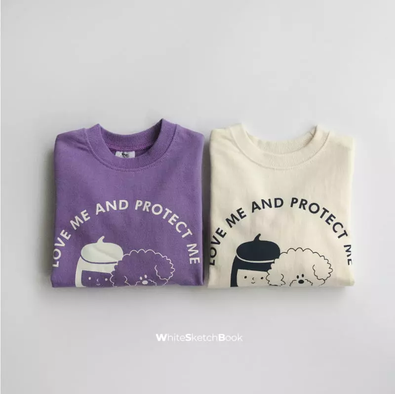 Whitesketchbook - Korean Children Fashion - #Kfashion4kids - Love Me Sweatshirt - 12