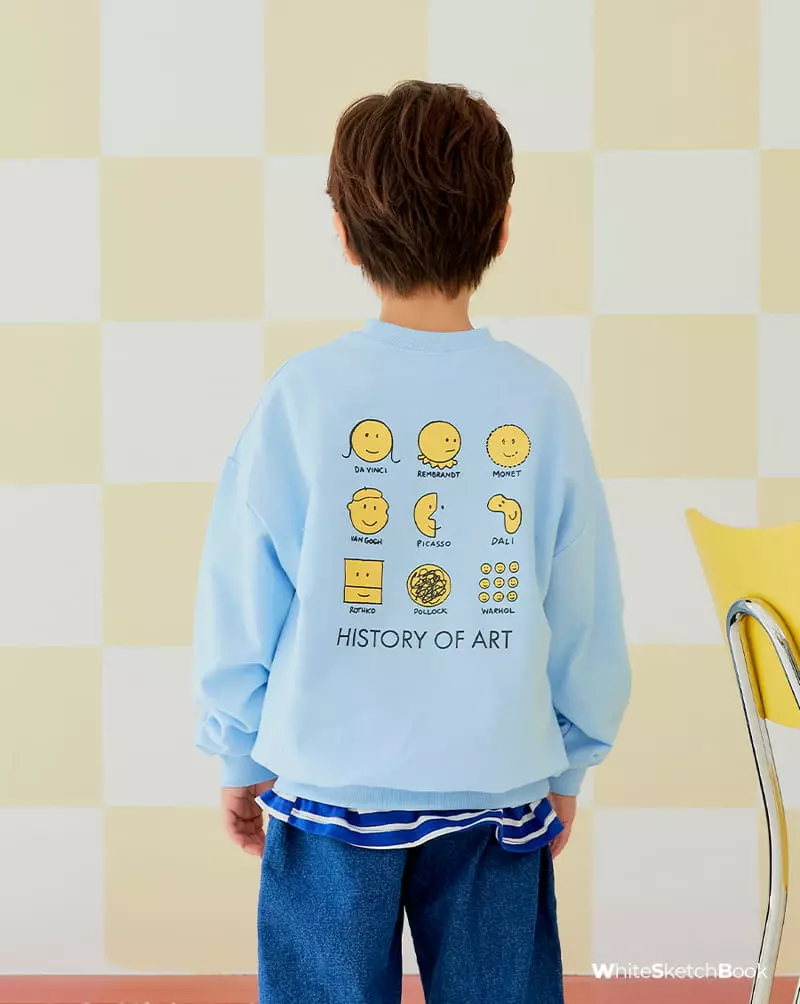 Whitesketchbook - Korean Children Fashion - #Kfashion4kids - History Sweatshirt - 9