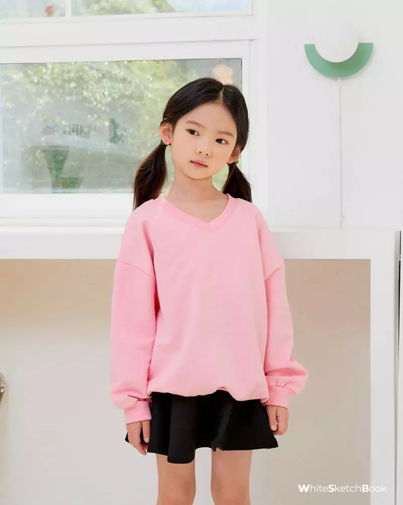 Whitesketchbook - Korean Children Fashion - #Kfashion4kids - V Neck Sweatshirt - 6