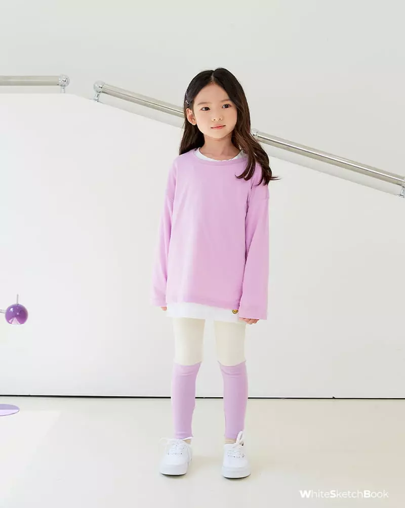 Whitesketchbook - Korean Children Fashion - #childofig - Peach Leggings - 5