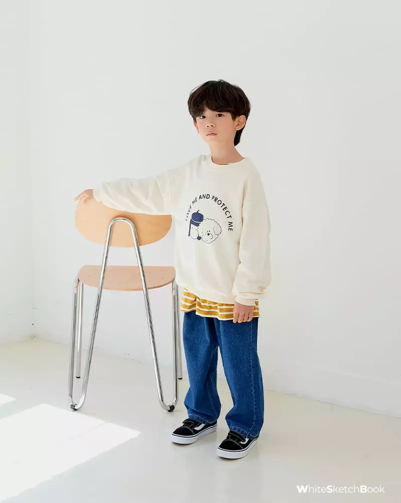 Whitesketchbook - Korean Children Fashion - #stylishchildhood - Love Me Sweatshirt - 4