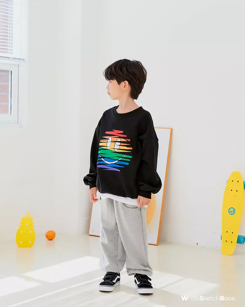 Whitesketchbook - Korean Children Fashion - #childofig - Rainbow Smile Sweatshirt - 11