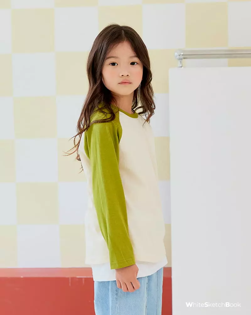 Whitesketchbook - Korean Children Fashion - #childofig - Raglan Color Tee - 10