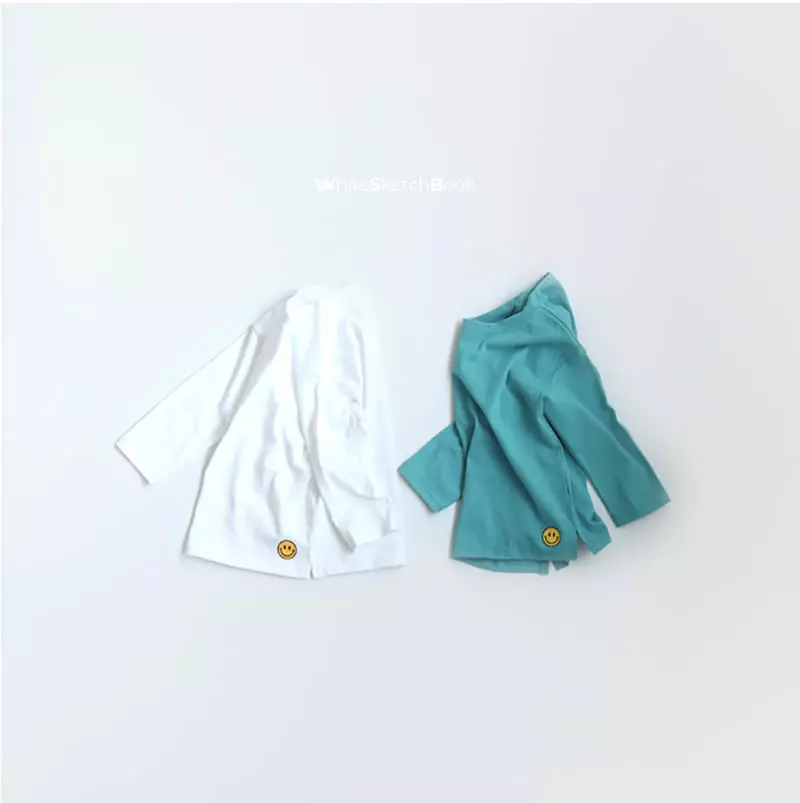 Whitesketchbook - Korean Children Fashion - #childofig - Long Sleeves Smile Layered Tee - 9