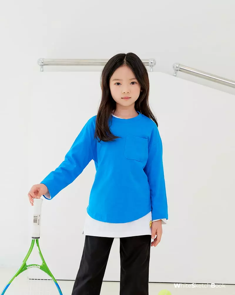 Whitesketchbook - Korean Children Fashion - #childofig - Single Pocket Tee - 6