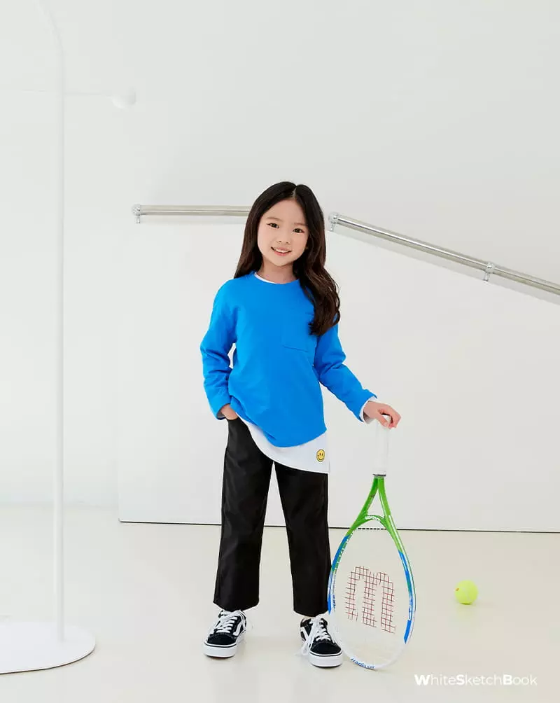 Whitesketchbook - Korean Children Fashion - #childofig - Single Pocket Tee - 7
