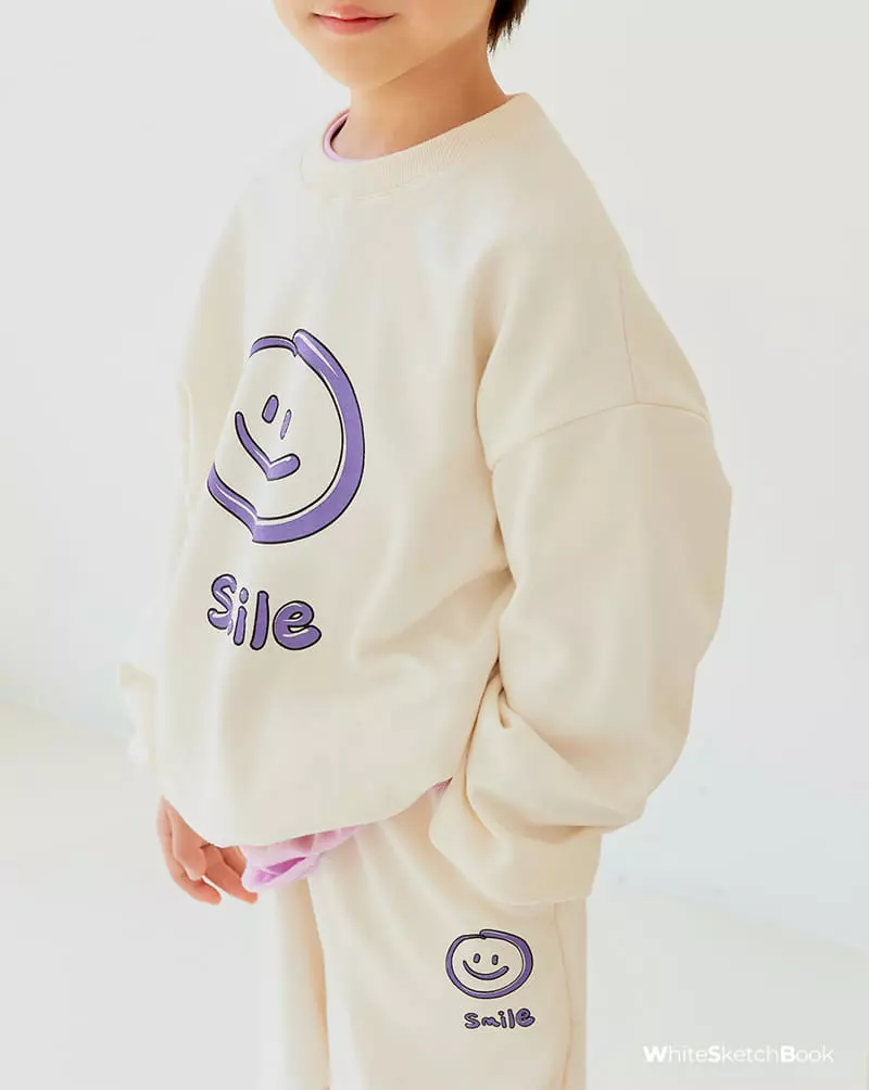 Whitesketchbook - Korean Children Fashion - #childrensboutique - Jelly Smile Top Bottom Set - 6
