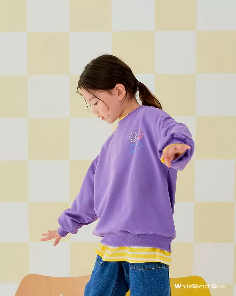 Whitesketchbook - Korean Children Fashion - #childrensboutique - Lucky Smile Sweatshirt - 6