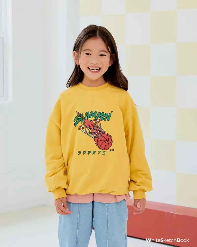 Whitesketchbook - Korean Children Fashion - #childofig - Dunk Sweatshirt - 4