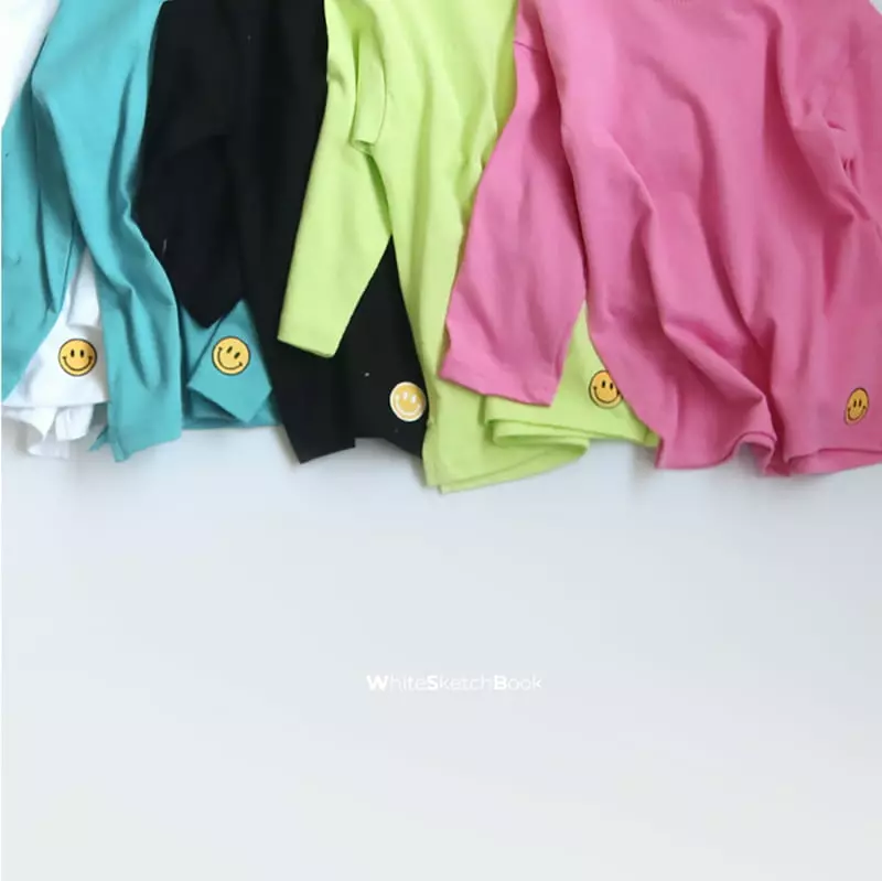Whitesketchbook - Korean Children Fashion - #childrensboutique - Long Sleeves Smile Layered Tee - 10