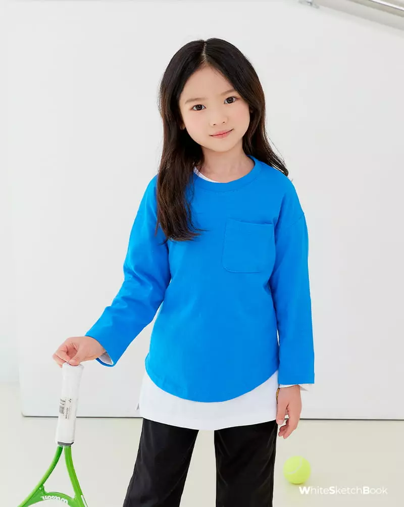 Whitesketchbook - Korean Children Fashion - #childrensboutique - Single Pocket Tee - 8