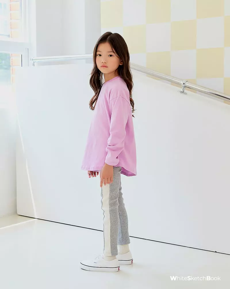 Whitesketchbook - Korean Children Fashion - #designkidswear - Side Color Leggings - 3