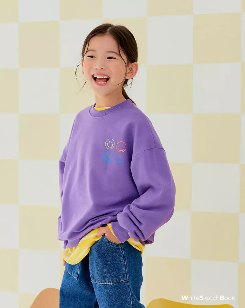 Whitesketchbook - Korean Children Fashion - #designkidswear - Lucky Smile Sweatshirt - 7