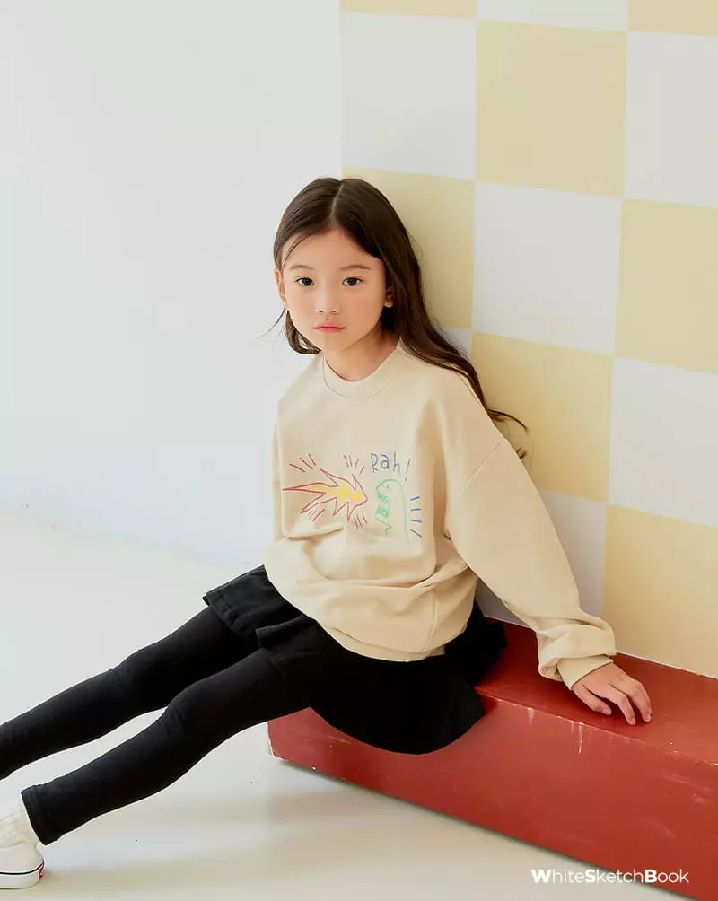 Whitesketchbook - Korean Children Fashion - #childrensboutique - Dino Sweatshirt - 4