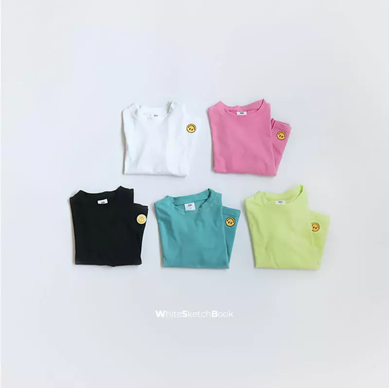 Whitesketchbook - Korean Children Fashion - #designkidswear - Long Sleeves Smile Layered Tee - 11