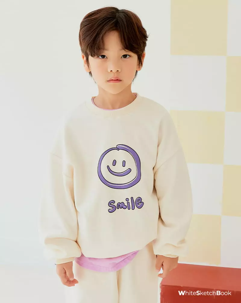 Whitesketchbook - Korean Children Fashion - #discoveringself - Jelly Smile Top Bottom Set - 8