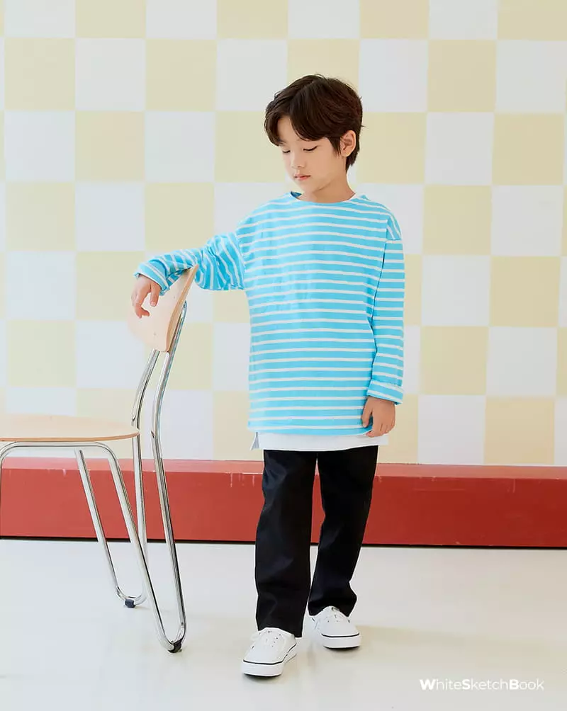 Whitesketchbook - Korean Children Fashion - #discoveringself - Cotton Span Straight Pants - 3