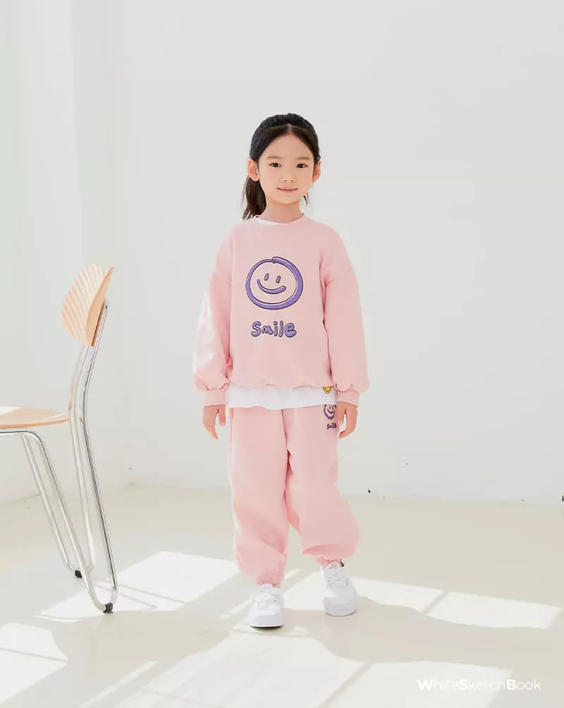 Whitesketchbook - Korean Children Fashion - #fashionkids - Jelly Smile Top Bottom Set - 9