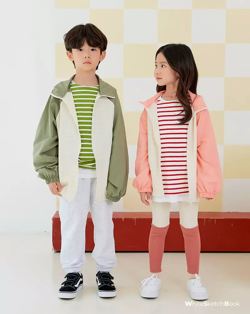 Whitesketchbook - Korean Children Fashion - #fashionkids - Windbreaker Zip-up - 8