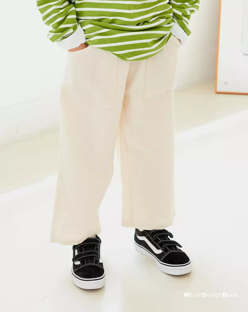 Whitesketchbook - Korean Children Fashion - #fashionkids - Pocket Pants - 5