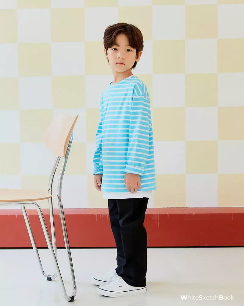Whitesketchbook - Korean Children Fashion - #discoveringself - Cotton Span Straight Pants - 4