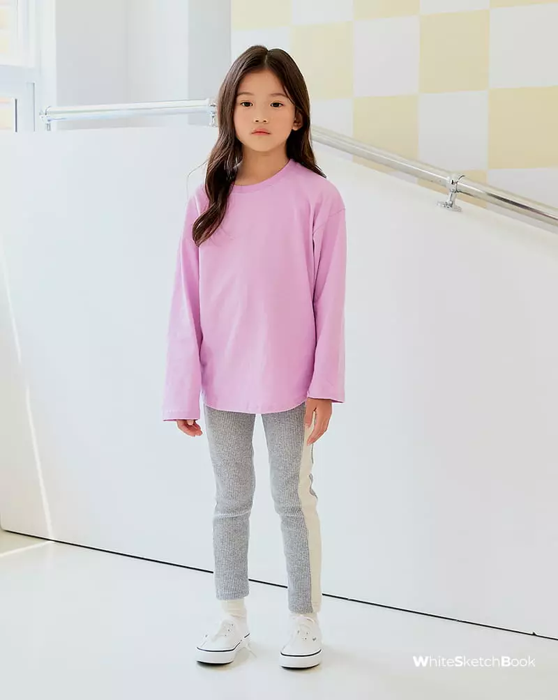 Whitesketchbook - Korean Children Fashion - #fashionkids - Side Color Leggings - 5