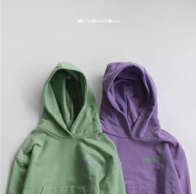 Whitesketchbook - Korean Children Fashion - #fashionkids - Hello Hoody - 12