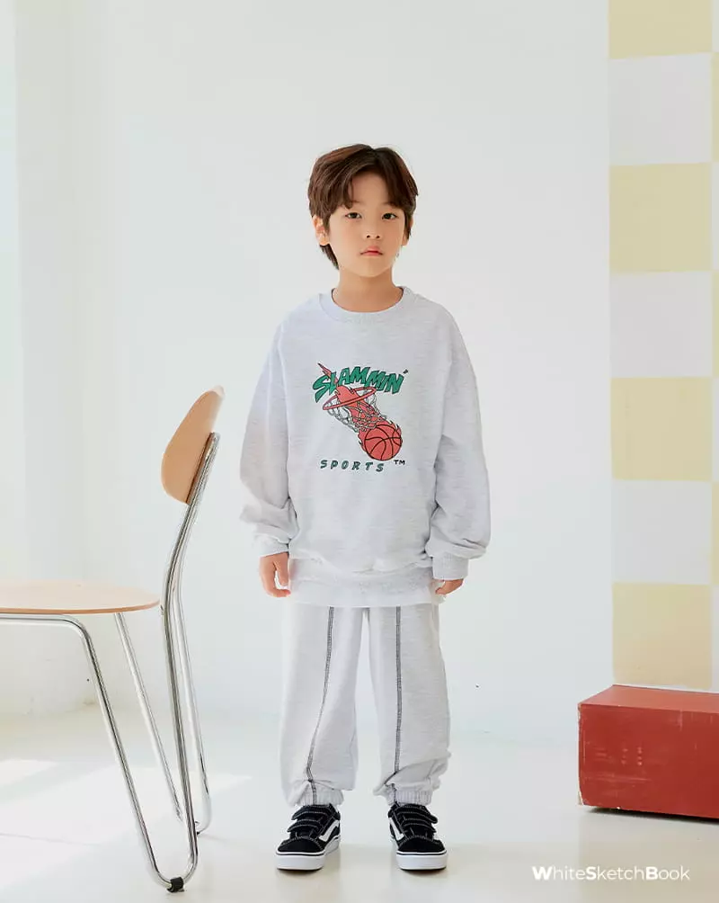 Whitesketchbook - Korean Children Fashion - #fashionkids - Dunk Sweatshirt - 7