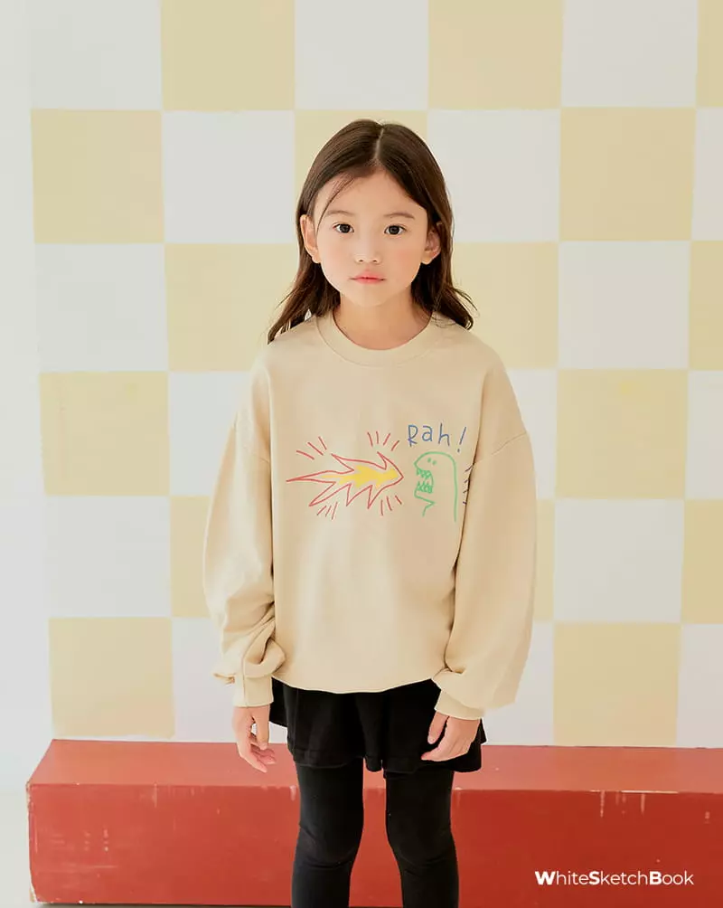 Whitesketchbook - Korean Children Fashion - #fashionkids - Dino Sweatshirt - 6