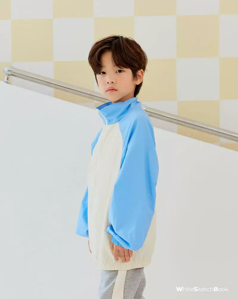 Whitesketchbook - Korean Children Fashion - #kidsshorts - Windbreaker Zip-up - 9