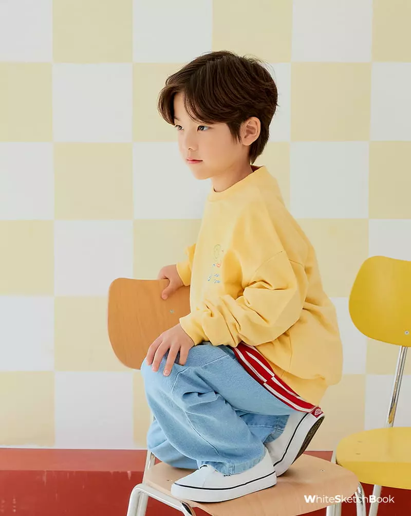 Whitesketchbook - Korean Children Fashion - #kidsshorts - Lucky Smile Sweatshirt - 10
