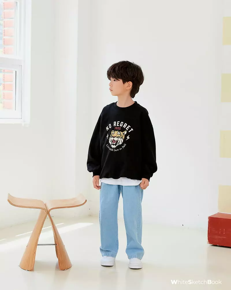 Whitesketchbook - Korean Children Fashion - #fashionkids - Tiger Sweatshirt - 4