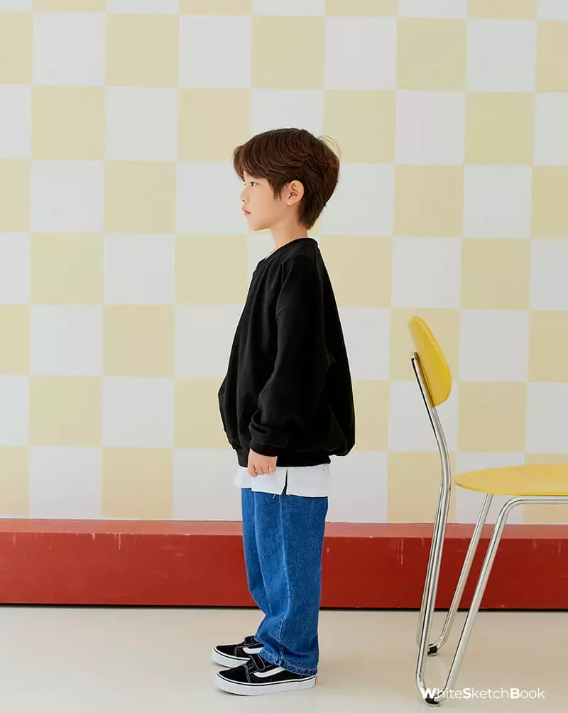 Whitesketchbook - Korean Children Fashion - #kidsshorts - V Neck Sweatshirt - 3