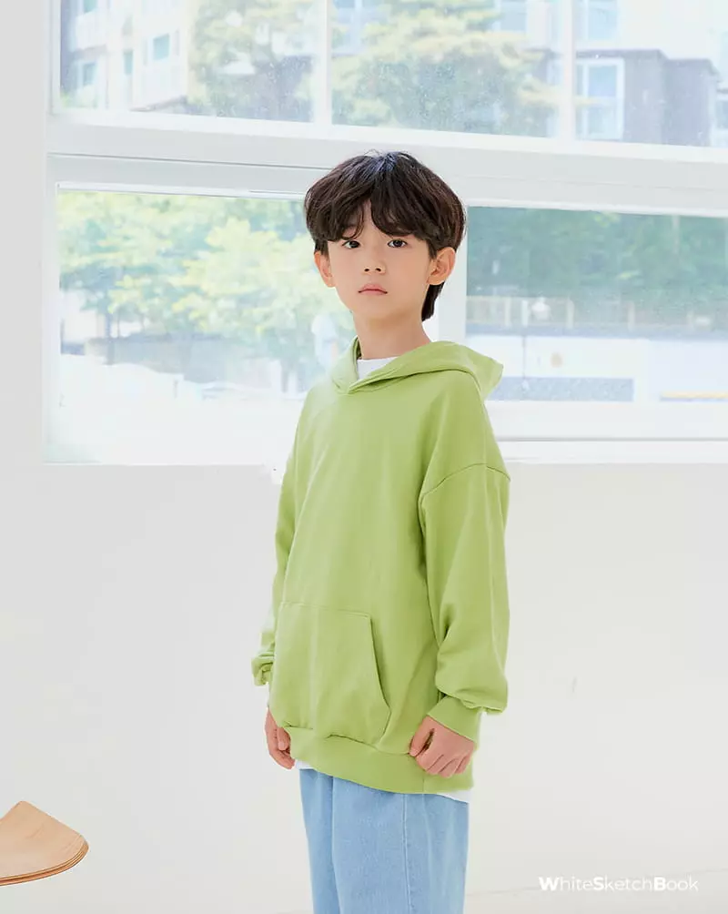 Whitesketchbook - Korean Children Fashion - #kidsshorts - Baisc Hoody - 7