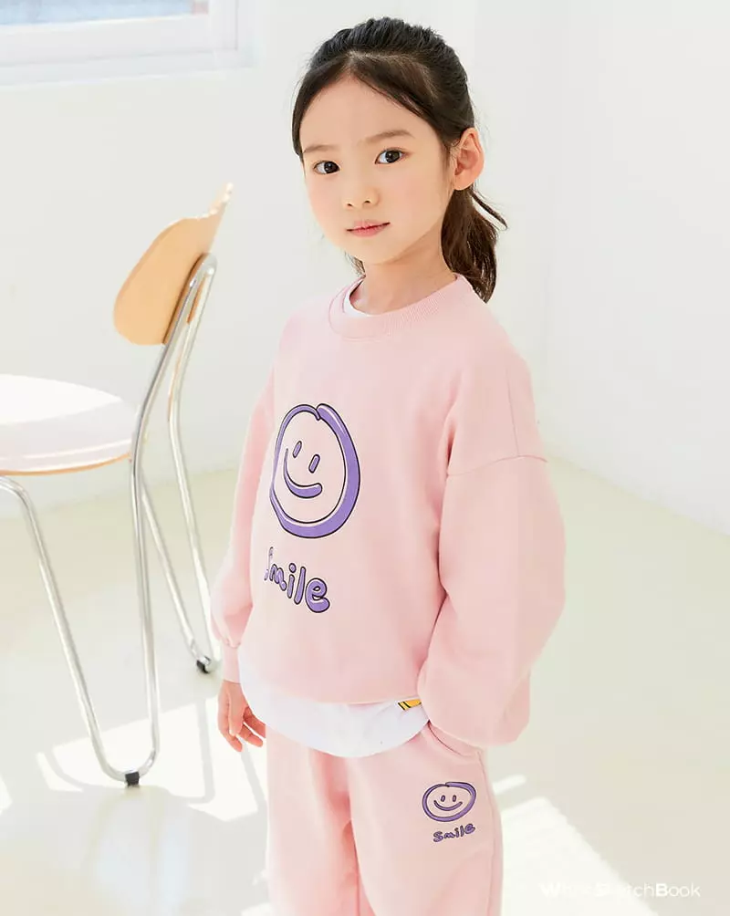 Whitesketchbook - Korean Children Fashion - #kidsstore - Jelly Smile Top Bottom Set - 11