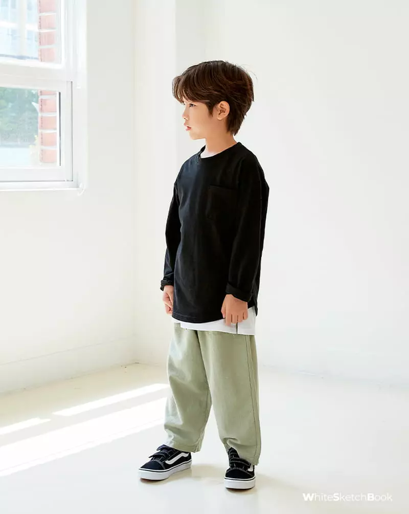 Whitesketchbook - Korean Children Fashion - #kidsstore - Pocket Pants - 7