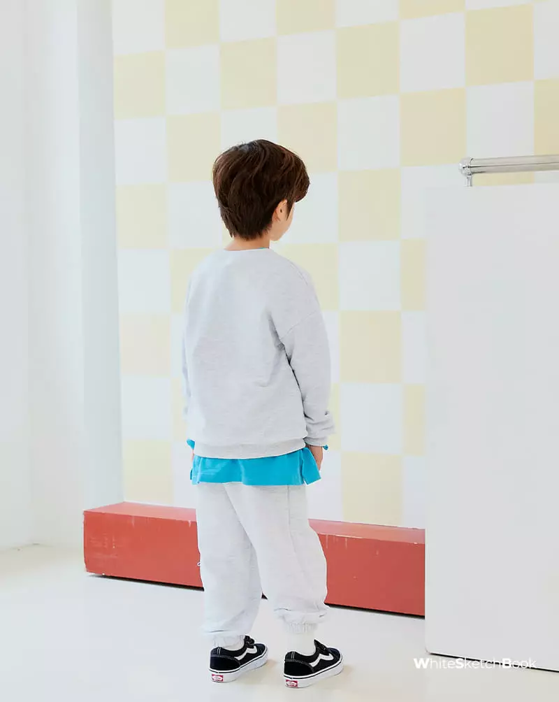 Whitesketchbook - Korean Children Fashion - #kidsstore - Coverstitch Paint Pants - 5