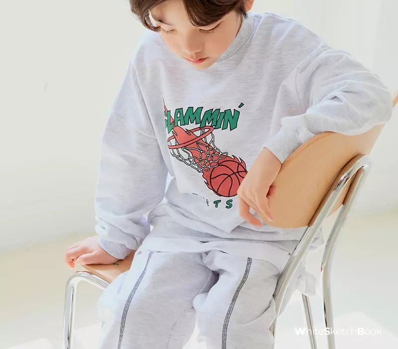 Whitesketchbook - Korean Children Fashion - #kidsstore - Dunk Sweatshirt - 9