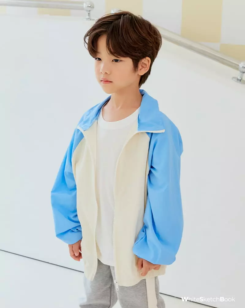 Whitesketchbook - Korean Children Fashion - #kidzfashiontrend - Windbreaker Zip-up - 11