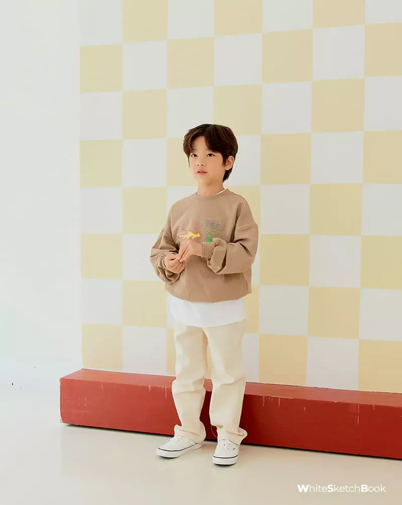 Whitesketchbook - Korean Children Fashion - #kidzfashiontrend - Dino Sweatshirt - 9
