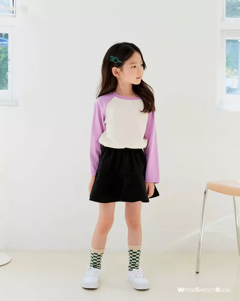 Whitesketchbook - Korean Children Fashion - #kidzfashiontrend - Raglan Color Tee - 3