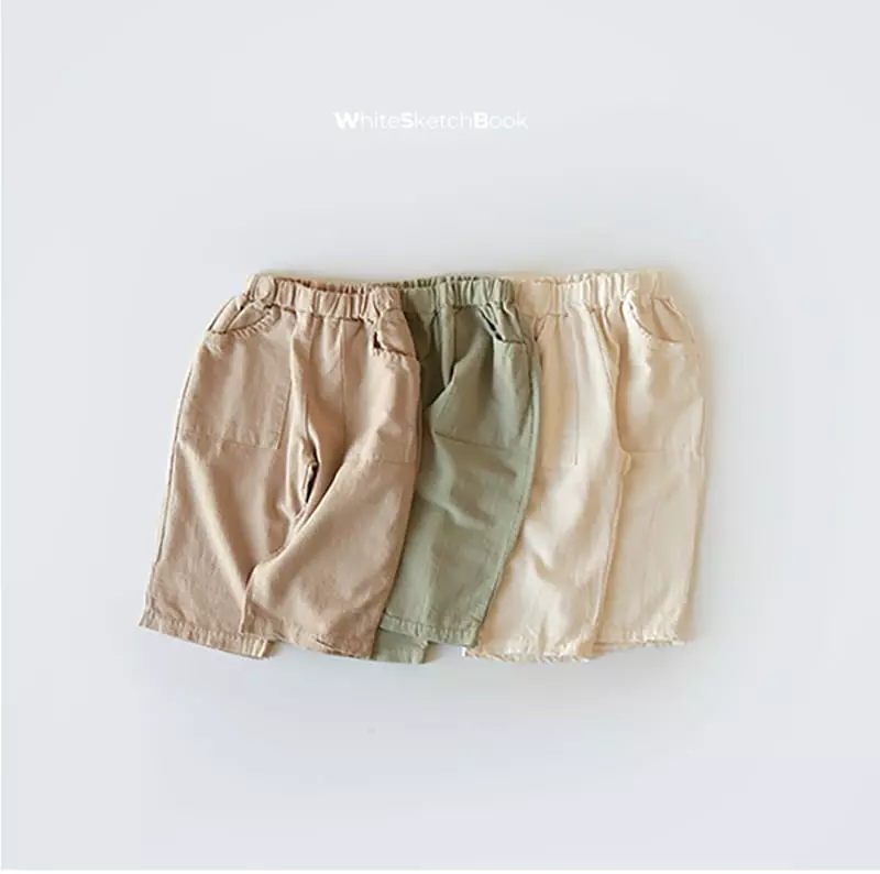 Whitesketchbook - Korean Children Fashion - #littlefashionista - Pocket Pants - 10