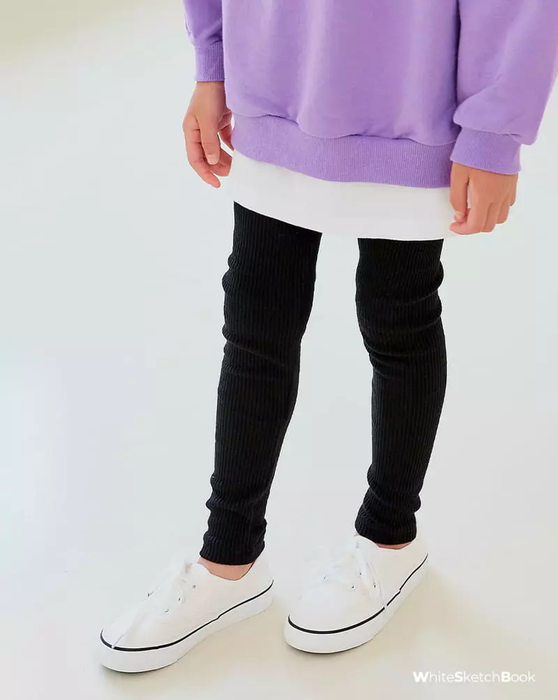 Whitesketchbook - Korean Children Fashion - #littlefashionista - Rib LEggings - 7