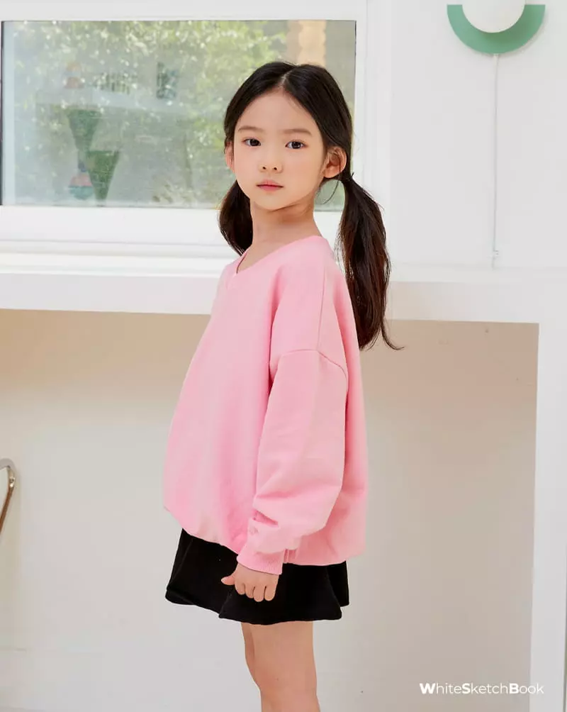 Whitesketchbook - Korean Children Fashion - #littlefashionista - V Neck Sweatshirt - 7