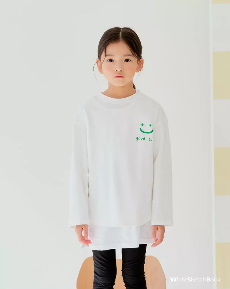 Whitesketchbook - Korean Children Fashion - #magicofchildhood - Good Luck Tee - 7