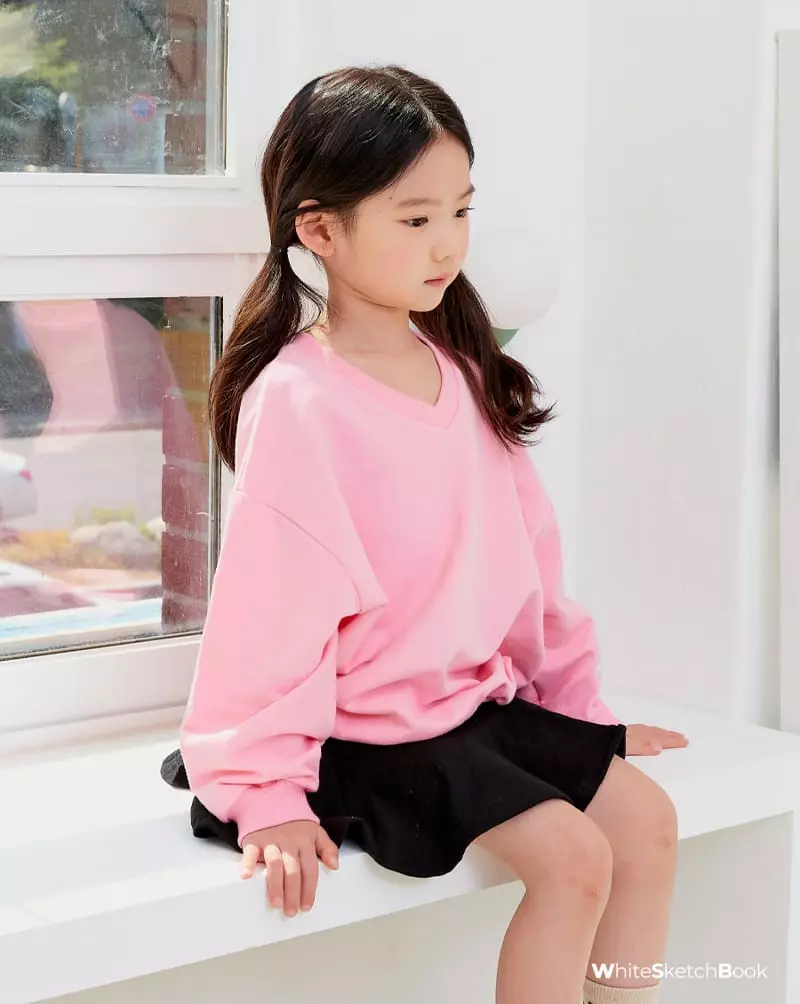 Whitesketchbook - Korean Children Fashion - #magicofchildhood - V Neck Sweatshirt - 8