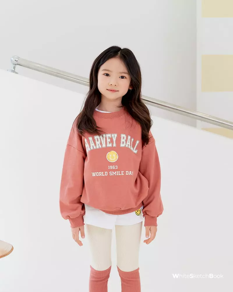 Whitesketchbook - Korean Children Fashion - #magicofchildhood - Long Sleeves Smile Layered Tee - 5