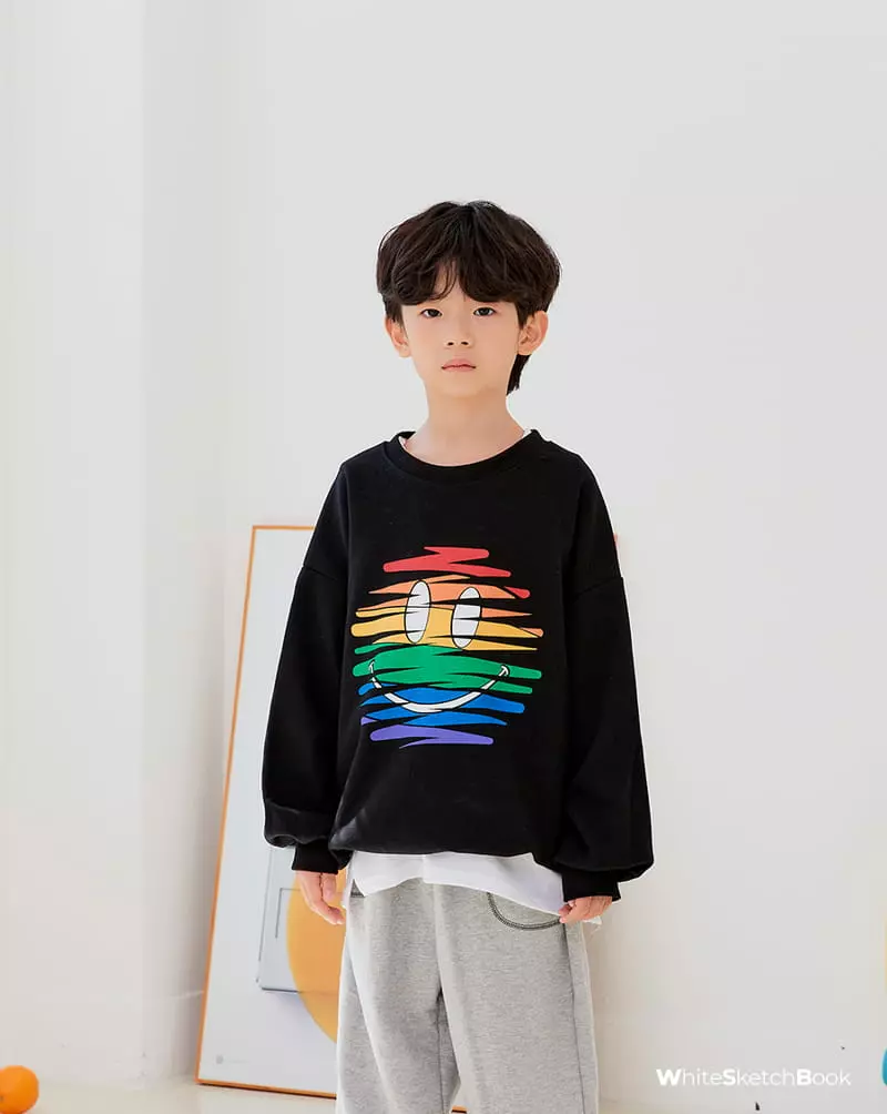 Whitesketchbook - Korean Children Fashion - #minifashionista - Coverstitch Paint Pants - 10